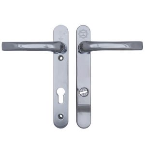 Mila Pro Secure TS007 2* Lever Lever UPVC Multipoint Door Handles - 92mm PZ Sprung 122mm Screw Centres