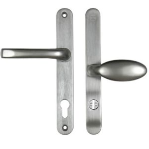 Mila ProSecure TS007 2* Lever Moveable Pad UPVC Multipoint Door Handles - 92/62mm PZ Sprung 212mm Screw Centres