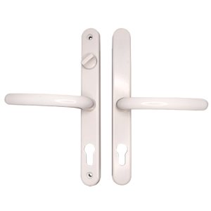 Fab & Fix Farnham Lever Lever UPVC Multipoint Door Handles - With Snib 68mm PZ Sprung 215mm Screw Centres