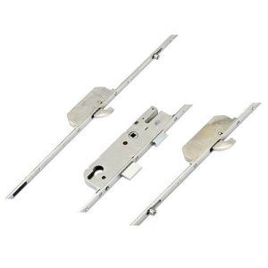 GU Europa Latch Deadbolt 2 Hooks 2 Rollers Split Spindle Multipoint Door Lock - Option 1