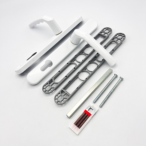 Hoppe Birmingham Sprung Lever Lever UPVC Multipoint Door Handles - 92mm PZ 215mm Screw Centres