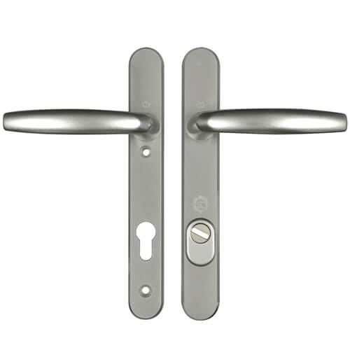 Hoppe Atlanta PAS24 Lever Lever UPVC Multipoint Door Handles - 92mm PZ Unsprung 122mm Screw Centres