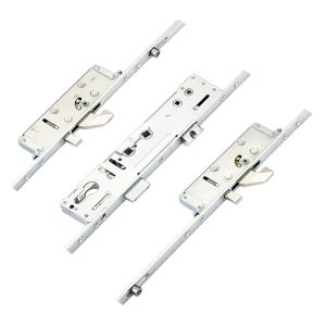 Lockmaster Latch Deadbolt 2 Hooks 2 Anti Lift Pins 2 Rollers Lift Lever or Double Spindle Multipoint Door Lock (top hook to spindle = 520mm)