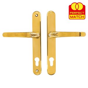 TSS Lever Lever UPVC Multipoint Door Handles - 92mm PZ Sprung 210mm Screw Centres