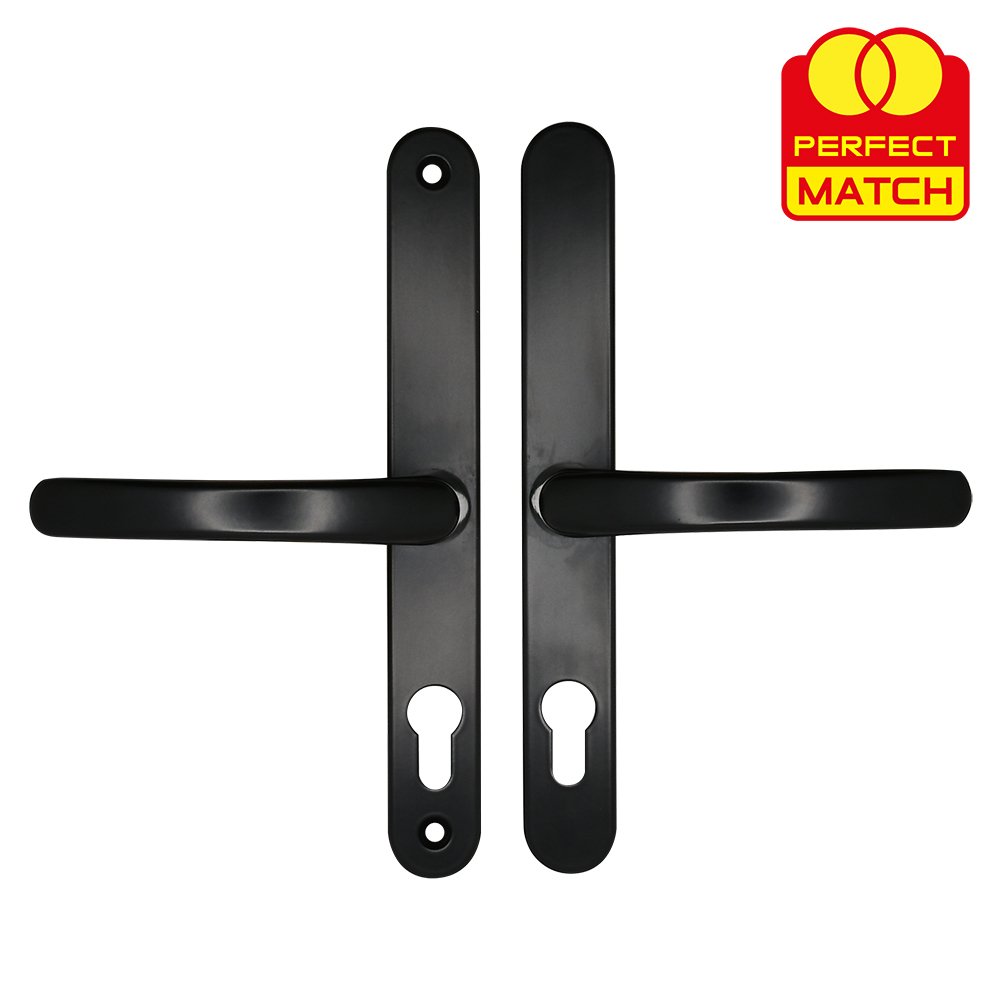 TSS Lever Lever UPVC Multipoint Door Handles - 68mm PZ Sprung 215mm Screw Centres