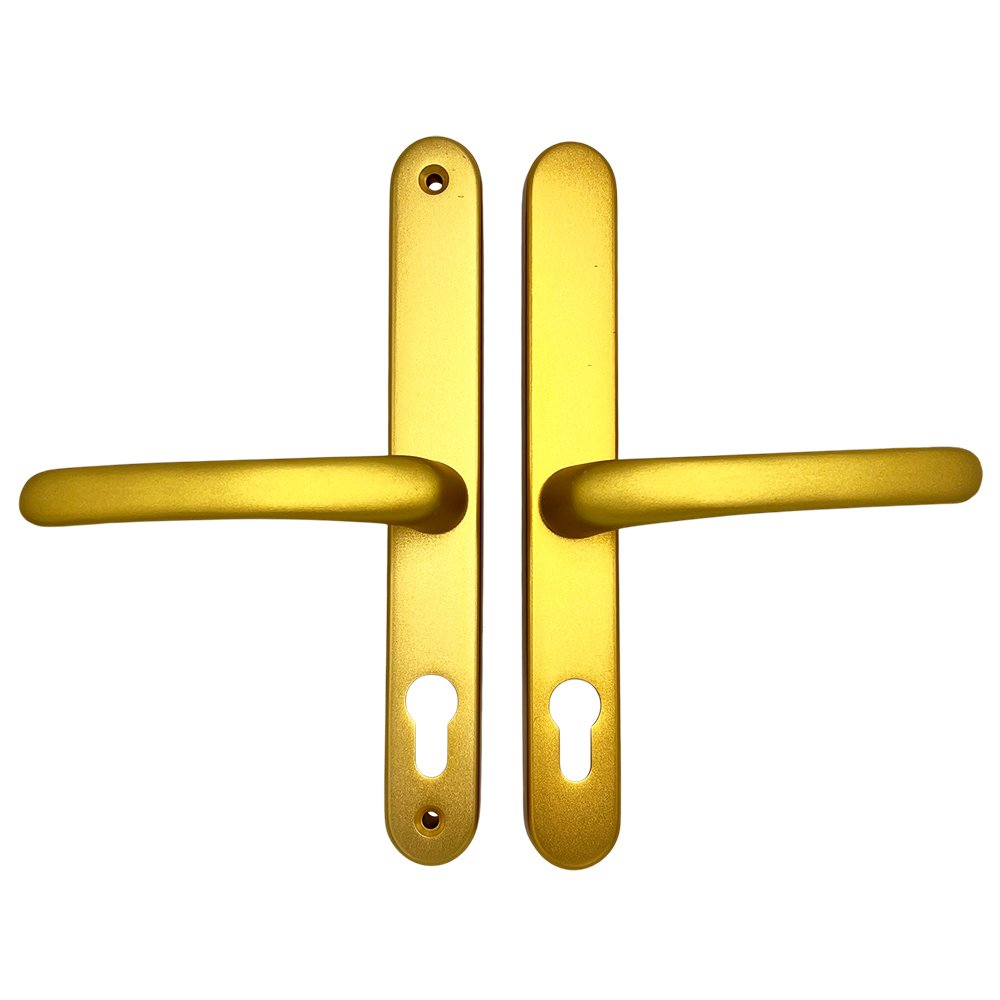 TSS Lever Lever UPVC Multipoint Door Handles - 68mm PZ Sprung 215mm Screw Centres