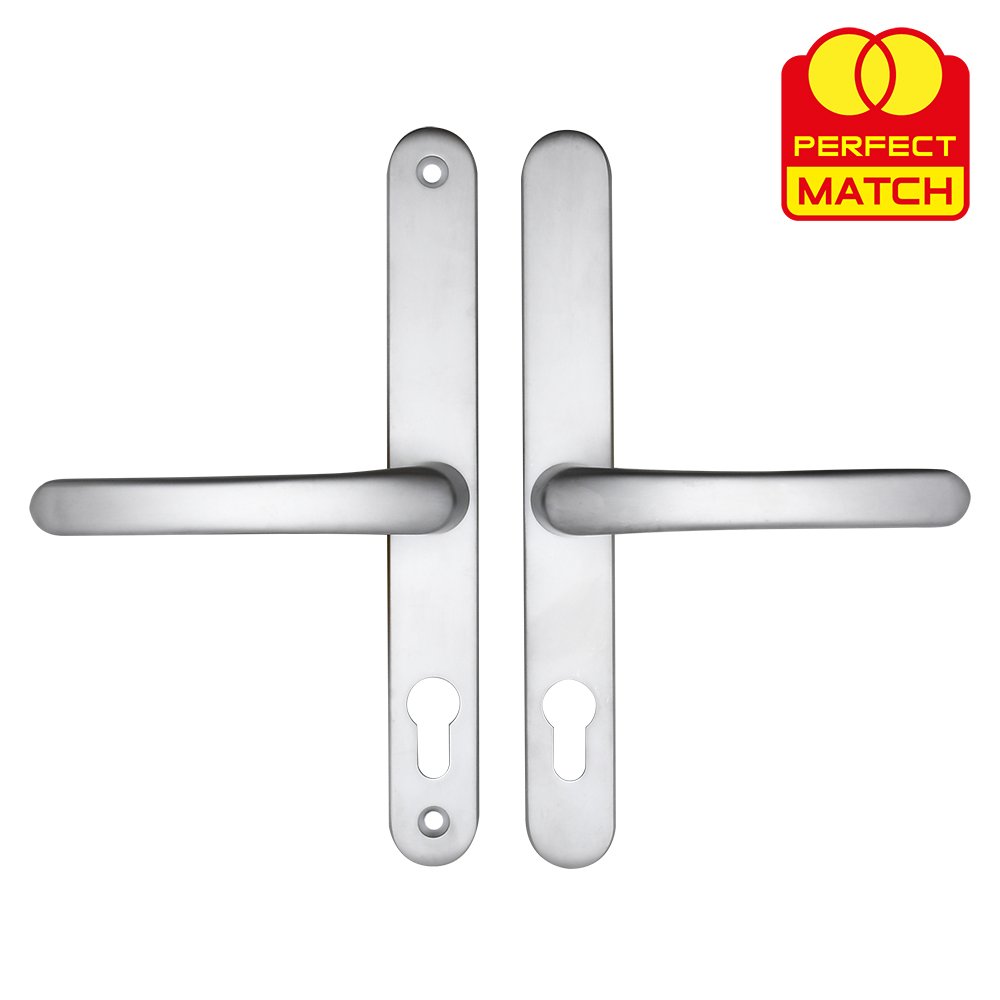 TSS Lever Lever UPVC Multipoint Door Handles - 68mm PZ Sprung 215mm Screw Centres